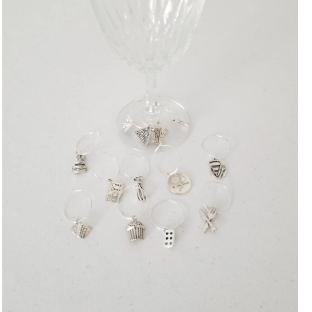 13pcs. Baker Themed Wine Marker Barware Glass Charm Drink Tracker Stemware